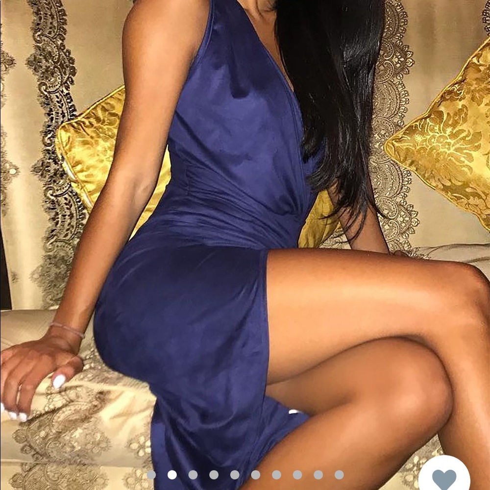 Fashion Nova Nature Made Dress - Navy